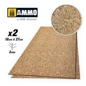 AMMO of Mig Jimenez 8840 Create Cork Medium Grain 2x 3 mm