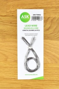 ASK T0062 Lead Wire - Round Ø 0,5 mm x 250 mm (24 pcs)