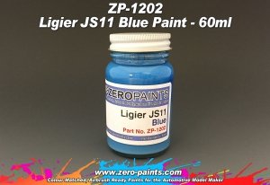 Zero Paints ZP-1202 Ligier JS11 Blue Paint 60ml