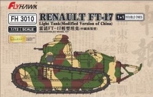 Flyhawk FH3010 Renault FT-17 Light Tank, Chinese Version (1+1 Double Ones) 1/72