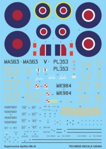 Techmod 32048 - Supermarine Spitfire IX (1:32)