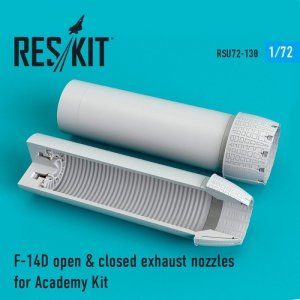 RESKIT RSU72-0138 F-14D Tomcat open & closed exhaust nozzles for Academy 1/72