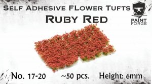 Paint Forge PFFL2617 Ruby Red Flowers 6mm