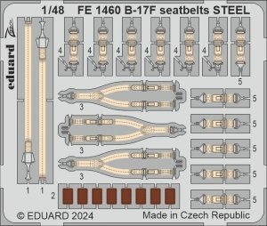 Eduard FE1460 B-17F seatbelts STEEL EDUARD 1/48