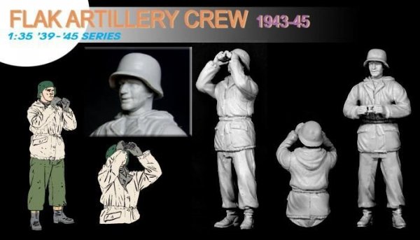 Dragon 6275 Flak Artillery Crew(Winter1943-45) (1:35)
