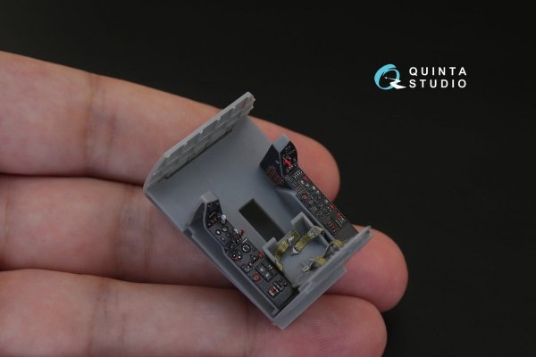 Quinta Studio QD48154 F4U-5N 3D-Printed &amp; coloured Interior on decal paper (for Hobby Boss kit) 1/48
