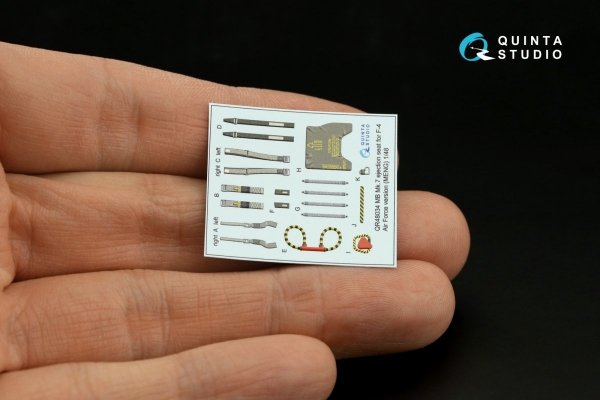 Quinta Studio QD48341 F-4G early 3D-Printed &amp; coloured Interior on decal paper (Meng) 1/48