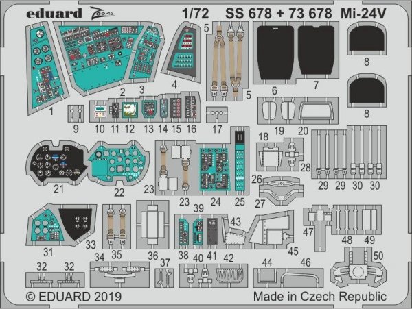 Eduard 73678 Mi-24V ZVEZDA 1/72