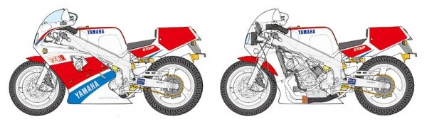 Tamiya 14058 Yamaha FZR750R (OW01) 1/12