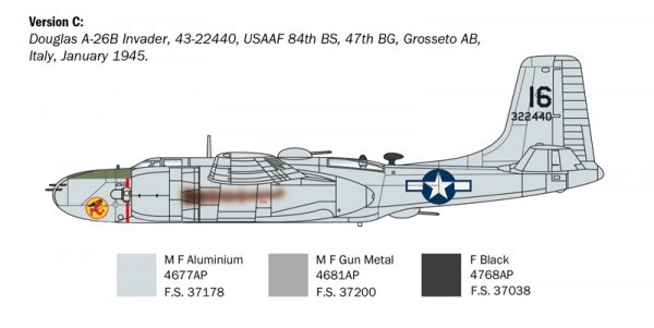 Italeri 1274 A-26 B INVADER 1/72