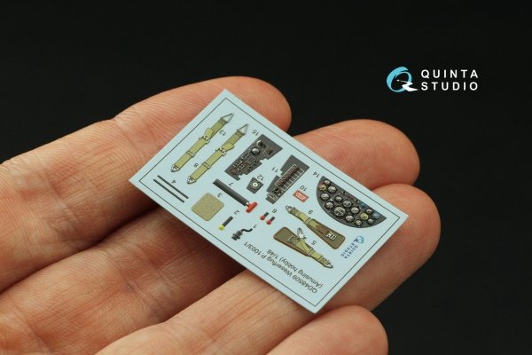 Quinta Studio QD48509 Weserflug P1003.1 3D-Printed coloured Interior on decal paper (Amusing hobby) 1/48