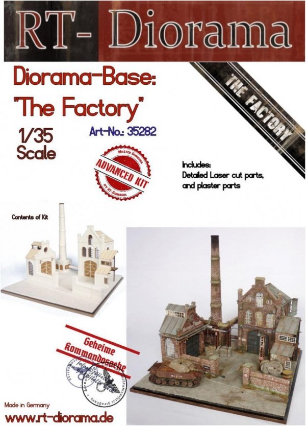 RT-Diorama 35282 Diorama-Base: &quot;The Factory&quot; 1/35