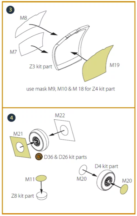 Clear Prop! CPA72128 OV-1B Mohawk &quot;Pilot School&quot; painting mask on &quot;yellow kabuki paper&quot; for CP kit CP72038 1/72