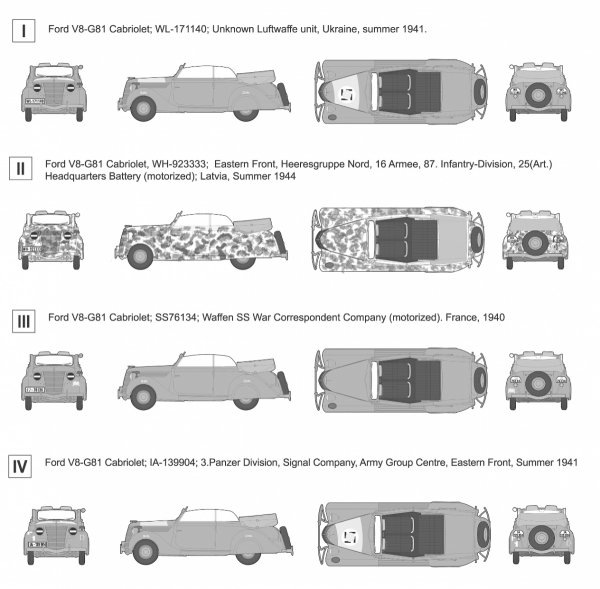 Roden 820 Ford V8-G81 Cabriolet 1/35