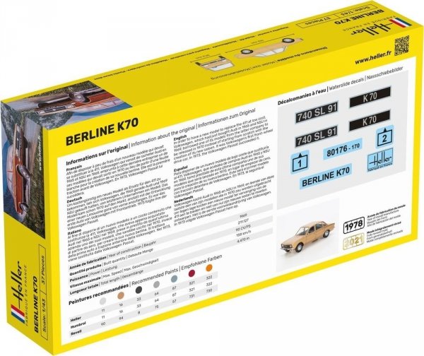 Heller 80176 Berline K70 1/43
