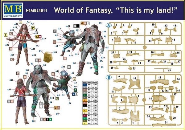 Master Box 24011 World of Fantasy This is my land! 1/24