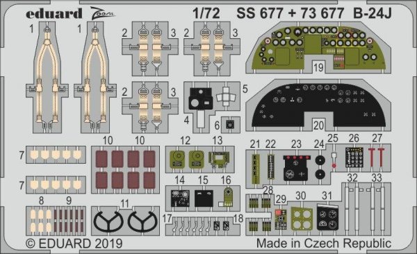 Eduard SS677 B-24J HASEGAWA 1/72