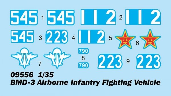 Trumpeter 09556 BMD-3 Airborne Infantry Fighting Vehicle (1:35)