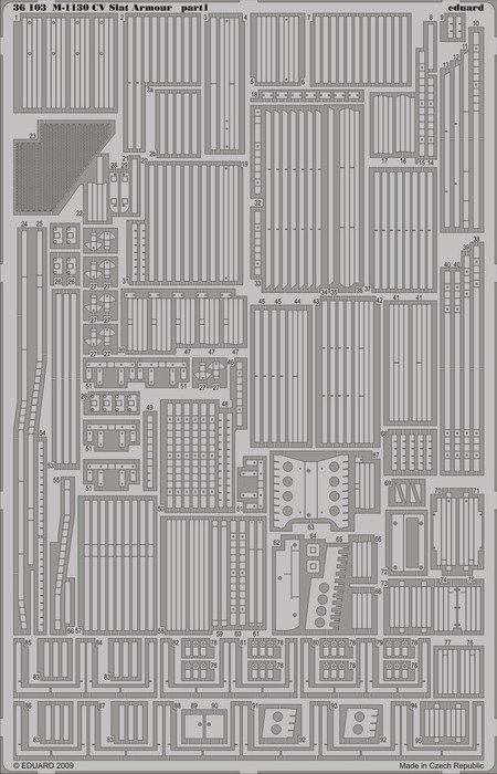 Eduard 36103 M-1130 CV Slat Armour 1/35 Trumpeter
