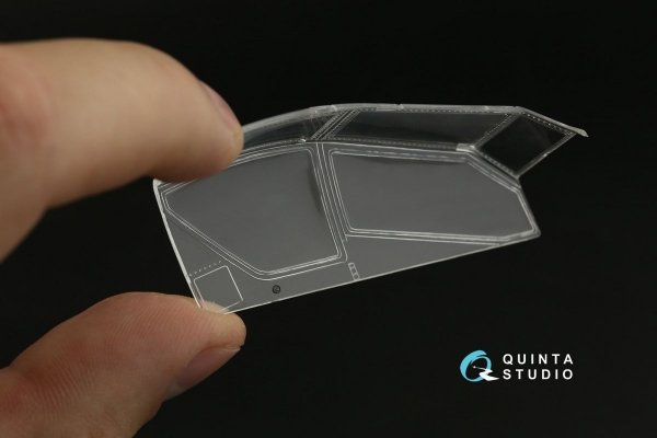 Quinta Studio QDS-48362 AH-64D 3D-Printed &amp; coloured Interior on decal paper (Hasegawa) (Small version) 1/48