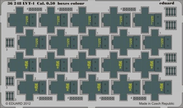 Eduard 36248 LVT-4 Cal. 0.50 boxes colour AFV CLUB