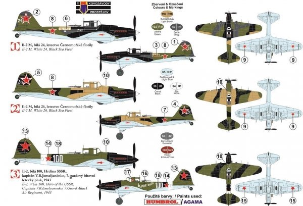 Kovozavody Prostejov KPM0137 Iljusin IL-2M „Black Death“ 1/72