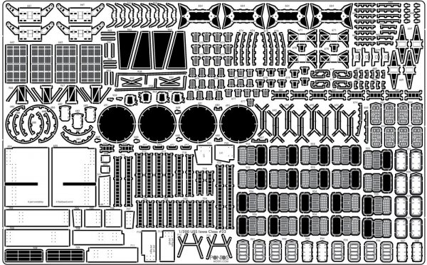 Pontos 23005F1 USS BB-61 Iowa 1944 Detail Up Set (20B Deck Blue stained wooden deck) (1:200)