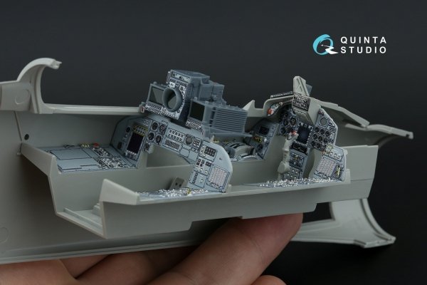 Quinta Studio QD+32231 Tornado ECR German 3D-Printed &amp; coloured Interior on decal paper (Italeri) (with 3D-printed resin parts) 1/32