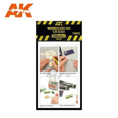AK Interactive AK8224 LASER CUT WOODEN BOX 001 (7 UNITS)