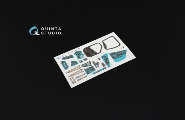 Quinta Studio QD72018 Mi-24P 3D-Printed &amp; coloured Interior on decal paper (for Zvezda kit) 1/72
