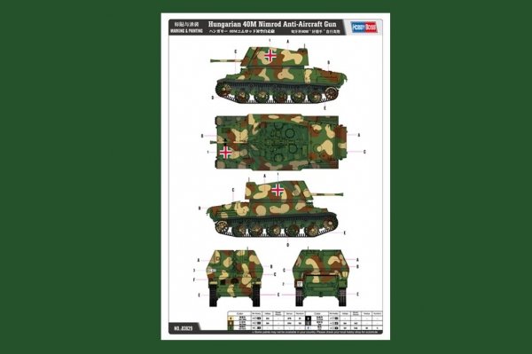 Hobby Boss 83829 Hungarian 40M Nimrod Anti-Aircraft Gun (1:35)