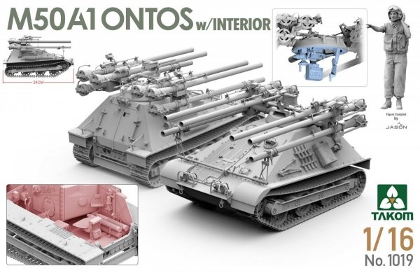 Takom 1019 M50A1 Ontos with Interior 1/16