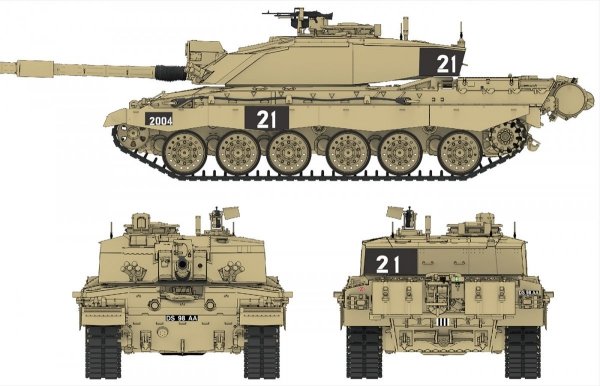 Rye Field Model 5062 Challenger 2 with workable track links 1/35