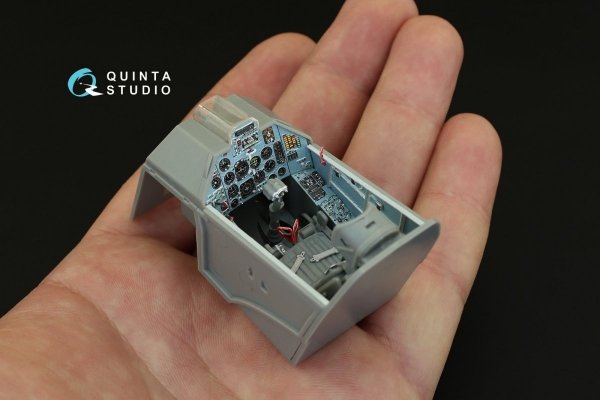 Quinta Studio QD32006 Su-25UB 3D-Printed &amp; coloured Interior on decal paper (for Trumpeter kit) 1/32