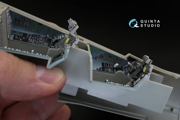 Quinta Studio QD32032 F-14A 3D-Printed &amp; coloured Interior on decal paper (for Tamiya kit) 1/32