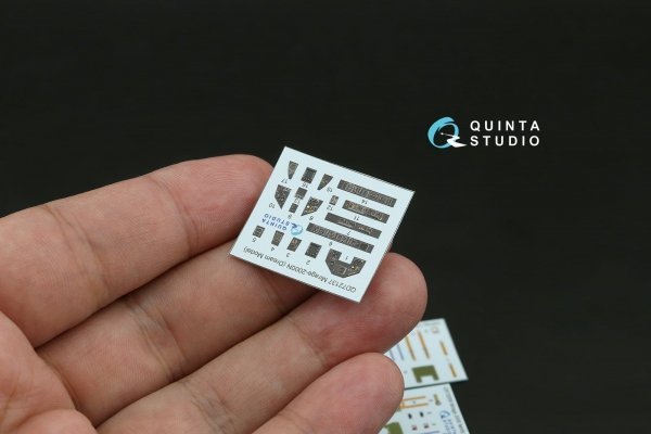 Quinta Studio QD+72137 Mirage 2000N 3D-Printed &amp; coloured Interior on decal paper (Dream Model) (with 3D-printed resin part)  1/72