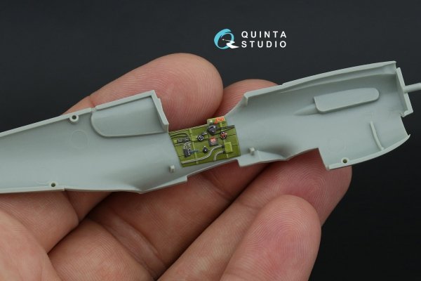 Quinta Studio QD+72054 P-40E Warhawk 3D-Printed &amp; coloured Interior on decal paper (Academy/Modelist) (with 3D-printed resin parts) 1/72