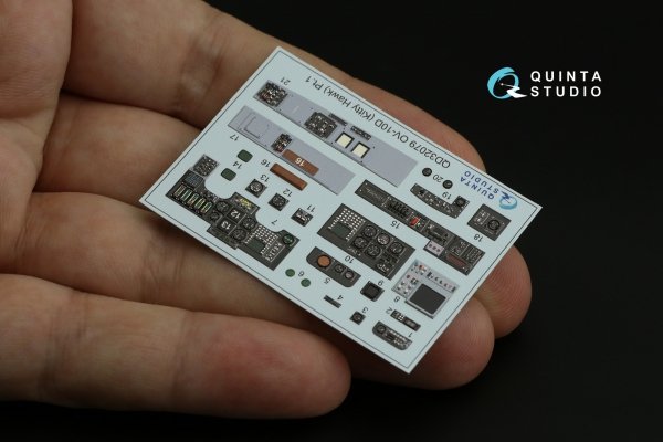 Quinta Studio QD32079 OV-10D 3D-Printed &amp; coloured Interior on decal paper (KittyHawk) 1/32