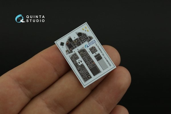 Quinta Studio QD48416 F-15C 3D-Printed coloured Interior on decal paper (Academy) 1/48