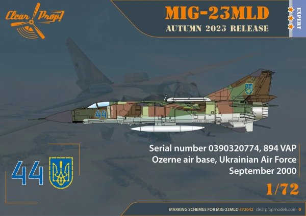 Clear Prop! CP72042 MiG-23MLD The last Ukrainian Flogger-К EXPERT KIT 1/72