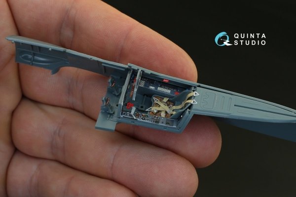 Quinta Studio QD48080 FW 190A-4 3D-Printed &amp; coloured Interior on decal paper (for Eduard kit) 1/48