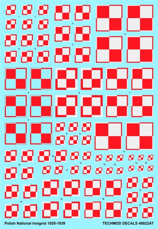 Techmod 48822 Polish National Insignia 1920-39 1/48