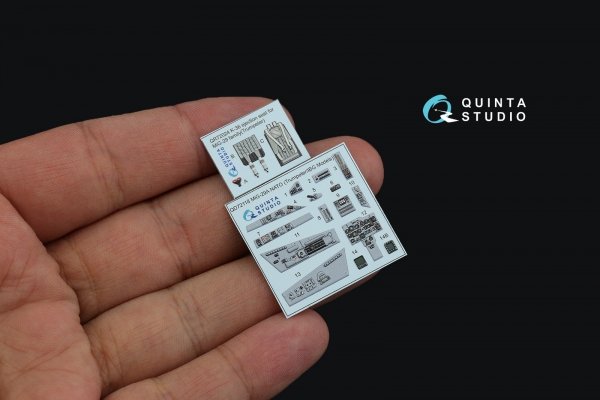 Quinta Studio QD72118 MiG-29A (NATO) 3D-Printed coloured Interior on decal paper (Trumpeter/IBG Models) 1/72