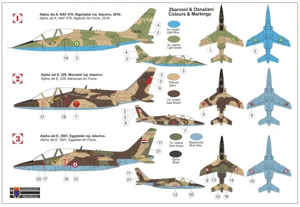 Kovozavody Prostejov KPM0269 Alpha Jet A/E „Over Africa“ 1/72