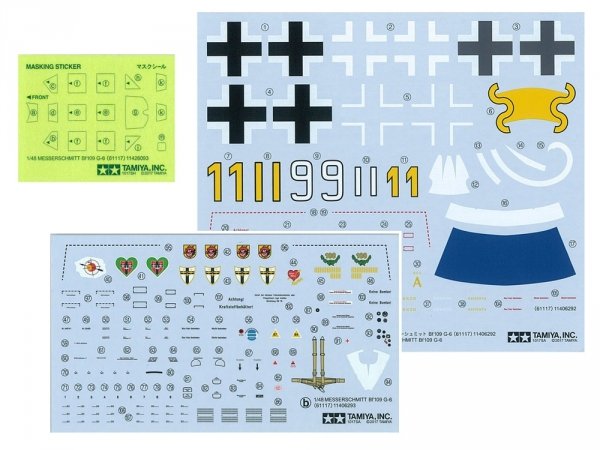 Tamiya 61117 Messerschmitt Bf109 G-6 1/48