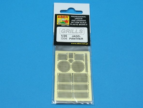 Aber 35G04 Grilles for german self-propelled gun Jagdpanther (1:35)