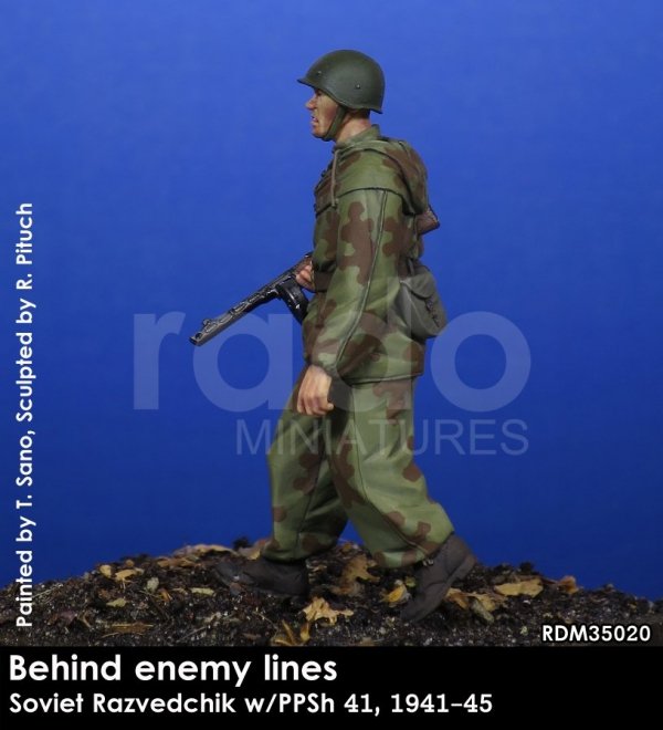 RADO Miniatures RDM35020 Soviet Razvedchik w/PPSh 41, (1941-45) 1/35