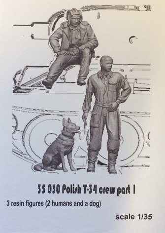 Glowel Miniatures 35030 Polish T-34 crew part 1 1/35