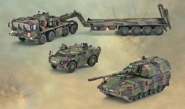 Revell 03204 SLT50-3 Elefant mit Sa.Anh.52t &amp; PzH2000 &amp; Fennek (1:72)