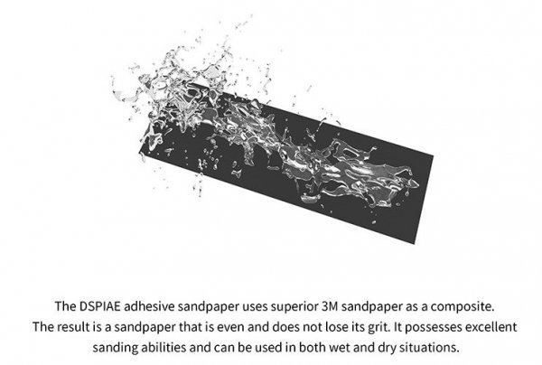 DSPIAE MSP-280 #280 DIE-CUTTING ADHESIVE SANDPAPER /  PAPIER ŚCIERNY SAMOPRZYLEPNY